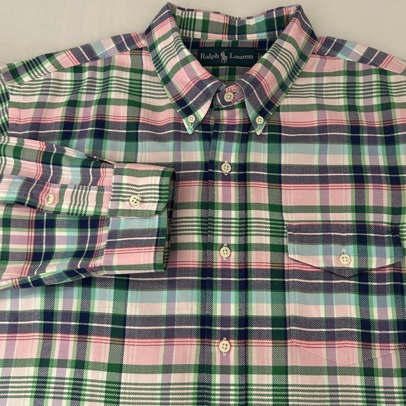 Ralph Lauren Men's XL Classic Fit Plaid Button-Down Long Sleeve Shirt - Picture 1 of 7